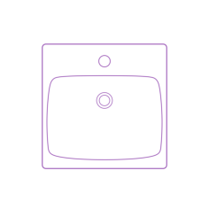 Fixtures Bathroom Sinks Ikea Tornviken Square Countertop Bathroom Sink Contour Svg Vector, Free Vectors File